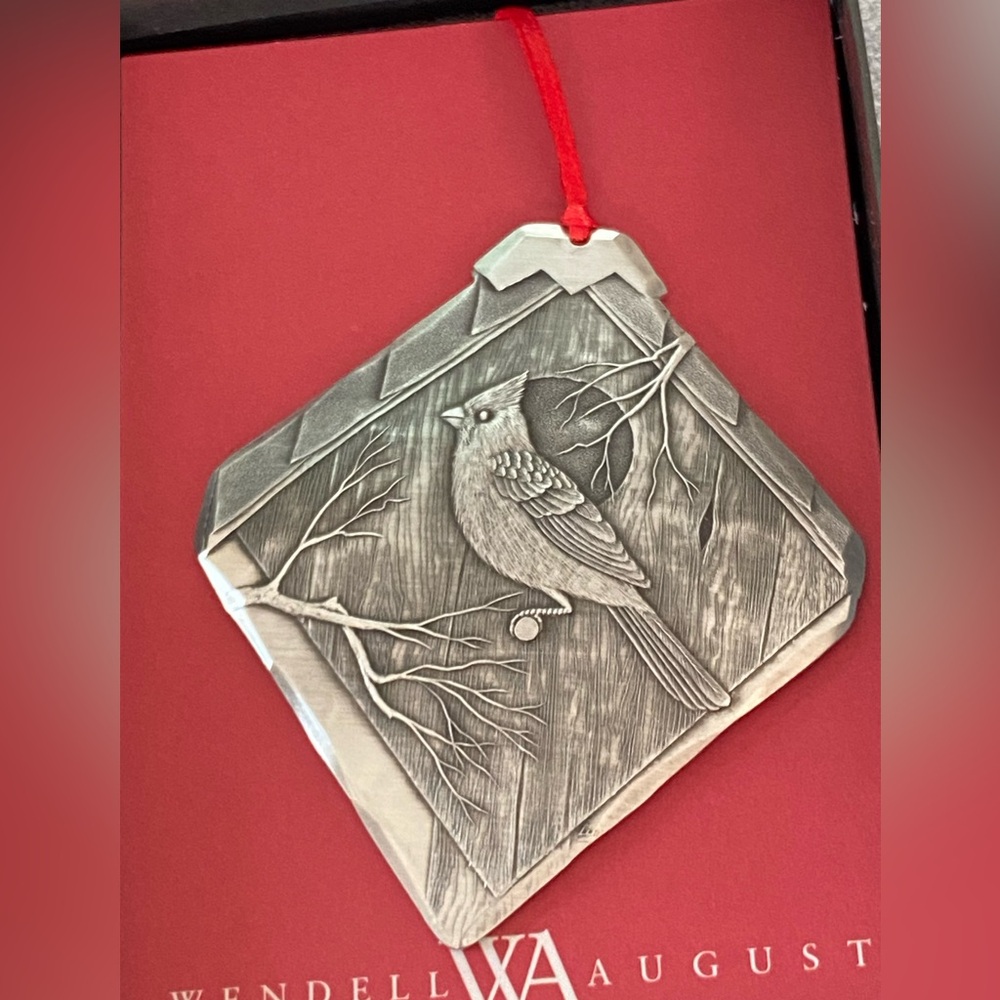 Wendell August Forge Aluminum Cardinal Christmas Tree Ornament